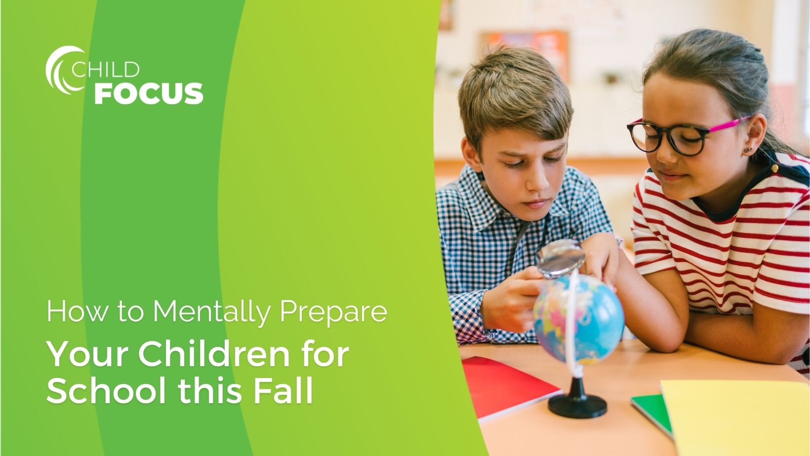 kids playing with a globe